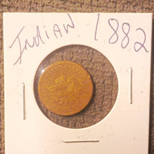 1882 Indian Head Small Cent Bronze BN Philadelphia Business Strike KM#90