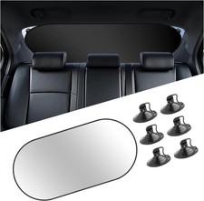 Foldable 39.37x19.76 Car Rear Window Sun Shade With 6 Suction Cups 210t Titan