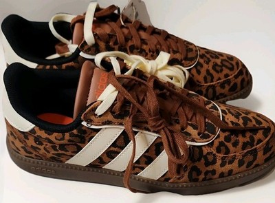 adidas Breaknet Sleek Leopard Print Cloudfoam Plus Women's Sneakers Brown