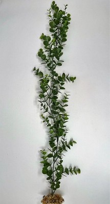 26'' Large 1-stem Green BACOPA Soft Plastic Wireless Plant, Stone Base, Lower For
