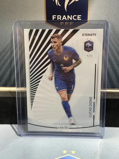 Lucas Digne 1/1 One Of One Black Panini Eternity Bleus Édition 2025 Football