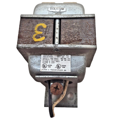 DORMEYER CLASS 2 TRANSFORMER DCT-40-120 IN-120VAC 50/60HZ OUT-24VAC@40VA