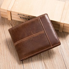 WESTAL Genuine Leather Wallet with Coin Purse RFID Wallet for Men Cardholder Mon