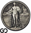 1917-D Standing Liberty Quarter Type 2, Scarce Denver Issue, Better Date