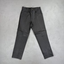 Vintage Intro Black Leather Pants Fit 30 x 29