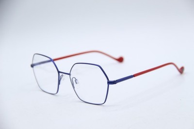 NEW TETE LUNETTES MINI VIKY 541 BLUE RED AUTHENTIC FRAMES EYEGLASSES 47-17