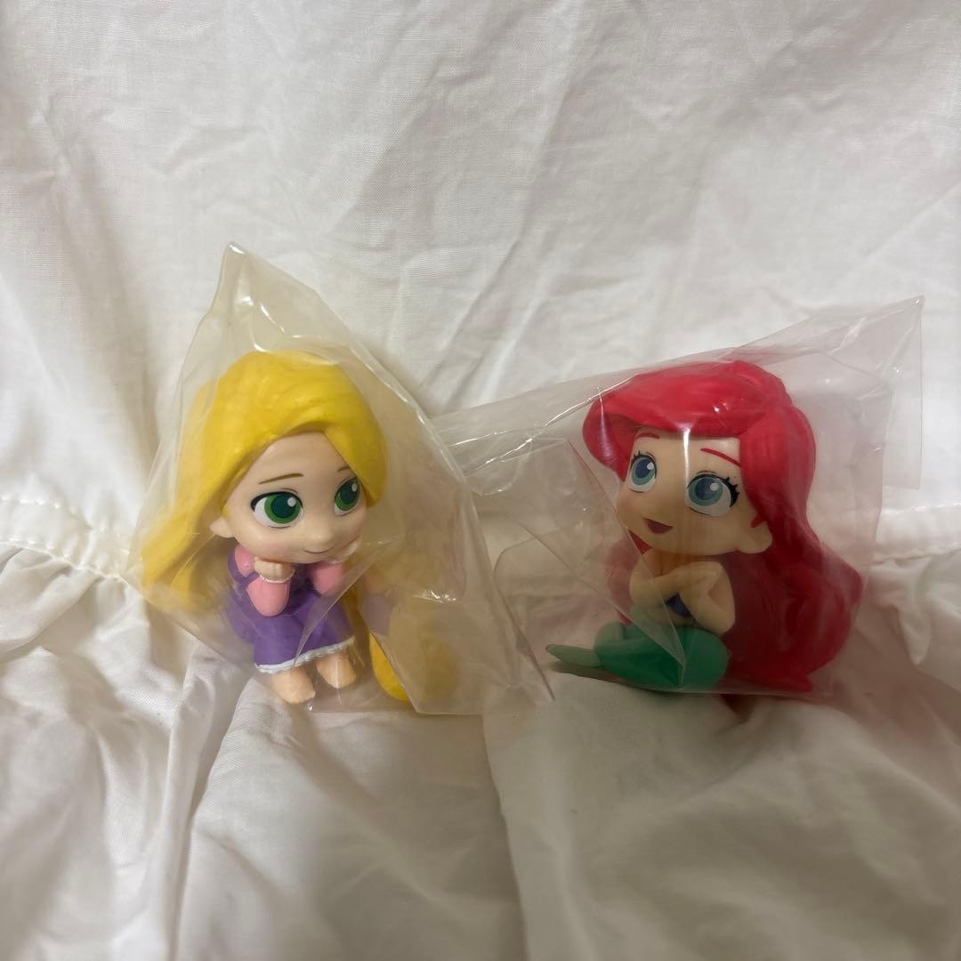 Disney Princess Town Boke Rapunzel & Ariel Figure Set, Used
