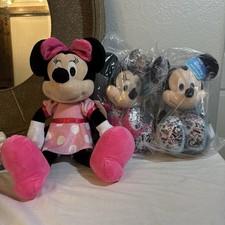 NWT Disney Mickey Minnie Mouse Plush Stuffed Animal Toys Bundle Of 3 Large