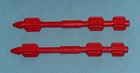 vintage G.I. GI JOE gijoe HISS II tank MISSILE x2 weapons parts lot FREE SHIP