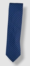 Nautica Men's Blue Geo Print Pointed Neck Tie 57in x 3in