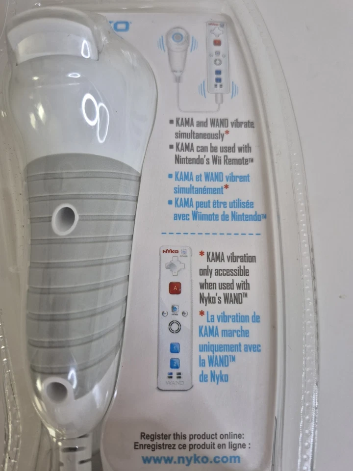 Nyko Kama Wired Nunchuck Controller for Wii #87075-A50  4ft- White - NEW/SEALED - Image 3 of 4