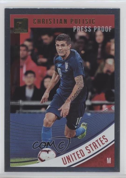 2018-19 Panini Donruss Press Proof Silver Christian Pulisic #170 pe8