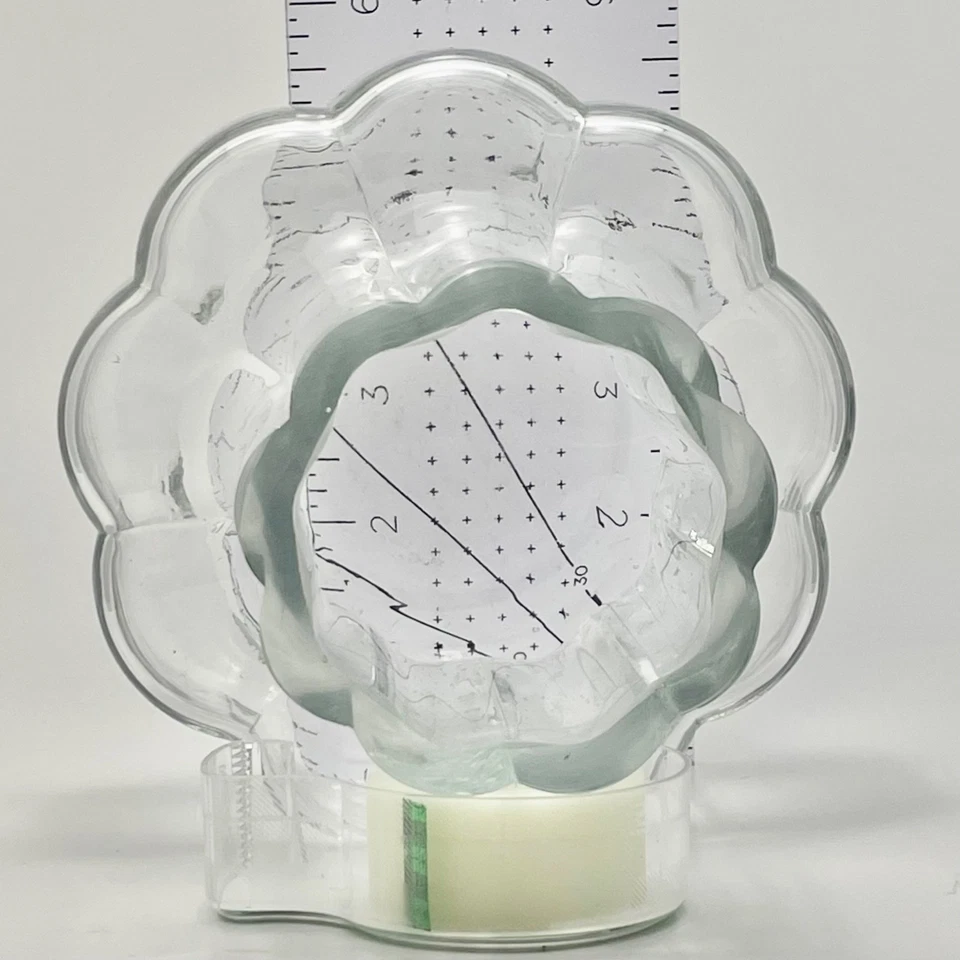 Jarrón - Vidrio transparente contemporáneo de 6" de espesor - Ashland Foto 4 de 4