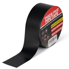 Corrosion Protection Pipe Tape 10mil Pipe Wrap Tape for Drain Pipe 2Inch x 33Yd