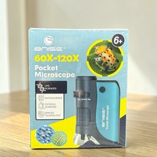 Pocket Microscope 60X-120X LED Handheld Kids ...