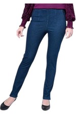 DG2 by Diane Gilman Women's Stretch Knit Denim Skinny Jean Indigo