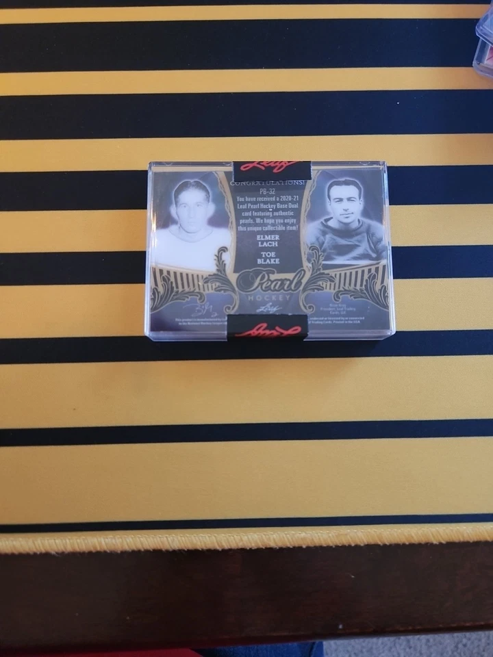 2020-21 Leaf Pearl Elmer Lach & Toe Blake - Image 2 of 2