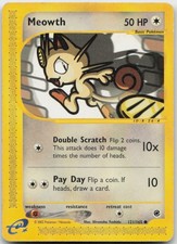Meowth 121/165 Common Expedition Base Set Pokemon LP on eBay