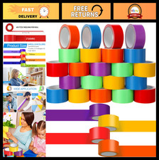 24 Rolls Colored Duct Tape - Heavy Duty, Waterproof, No Residue, DIY, 15 Yards x