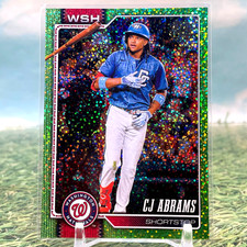 2026 Topps Series 1 Celebration CJ Abrams Green Confetti Nationals 1:215 KM51