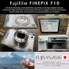 Fujifilm FinePix F10 Silver 6.3MP 3x Zoom Compact Digital Camera