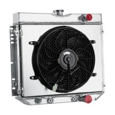 4 Row Aluminum Radiator Shroud Fan 1967-1970 Ford Mustang