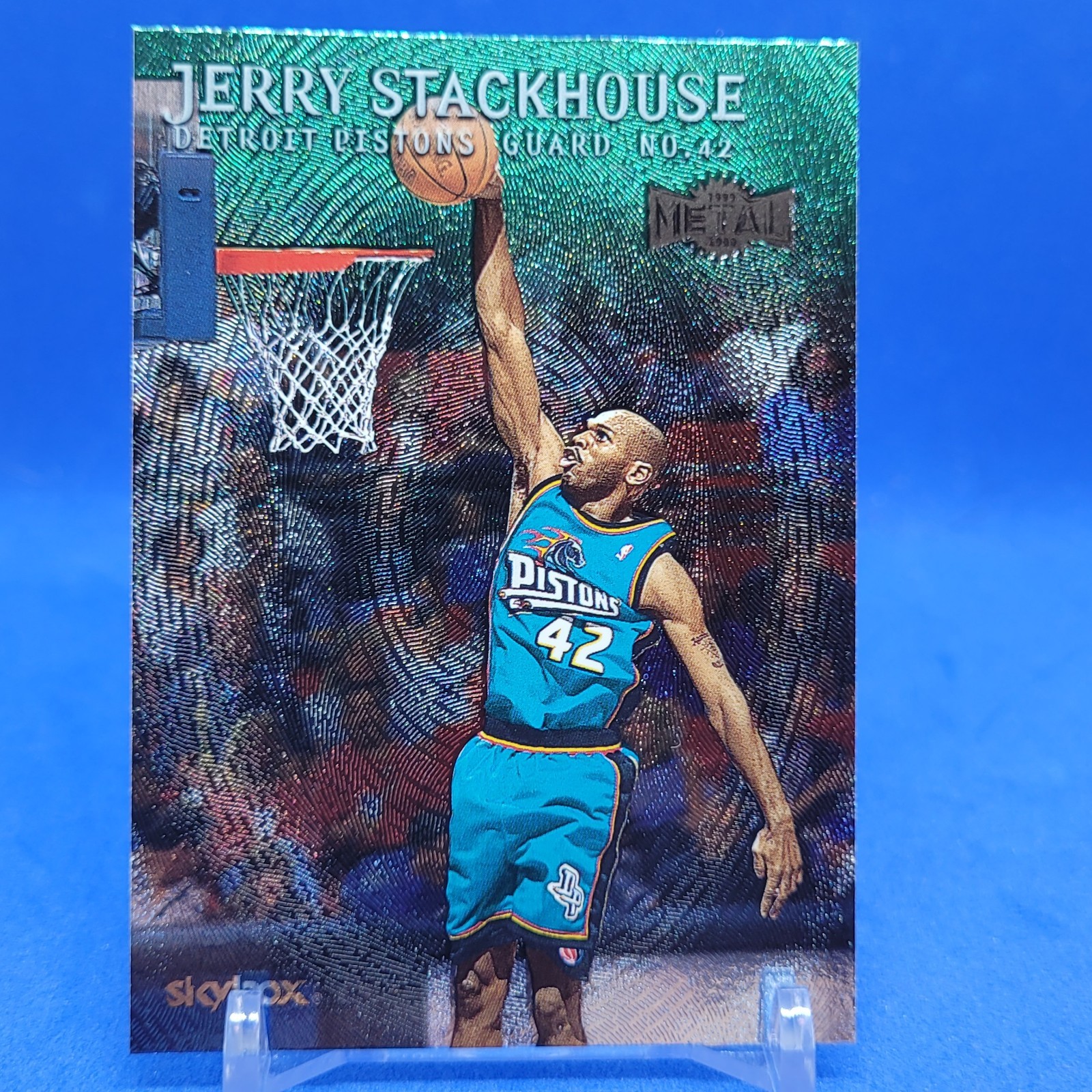 1999-00 Skybox Metal Emerald Jerry Stackhouse #122