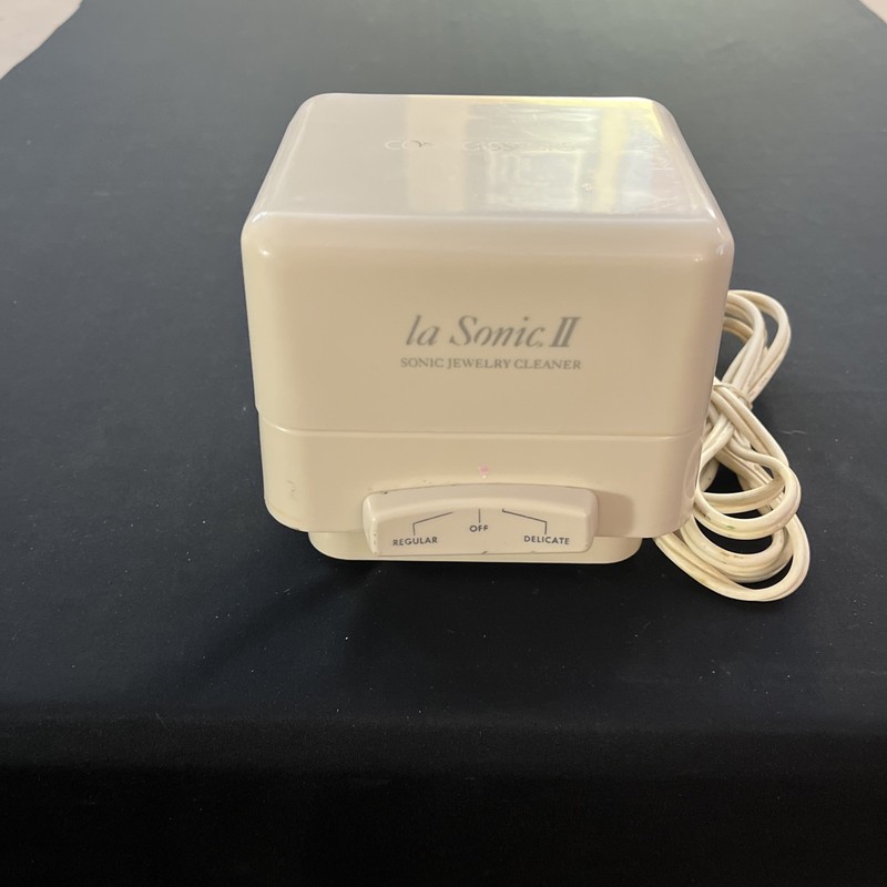 Connoisseurs La Sonic II Tank Sonic Jewelry Cleaner w/o solution Tested works!!