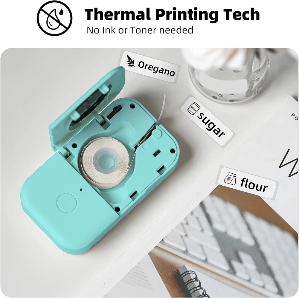 Compact Label Maker Machine D30 with Tape for Home & Office Organization