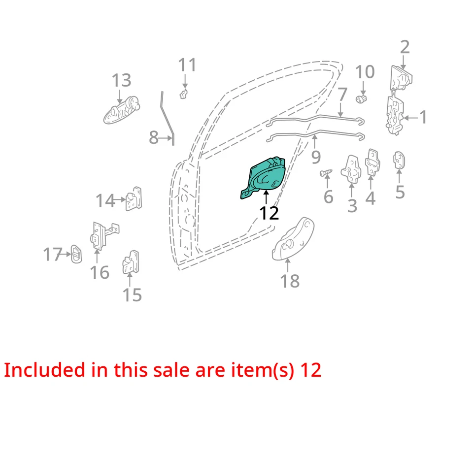 ADEQUADO PARA 1999-2004 OLDSMOBILE ALERO HANDLE I/S R 22657446 - NOVO FABRICANTE DE EQUIPAMENTO ORIGINAL 22657446 - Imagem 2 de 3