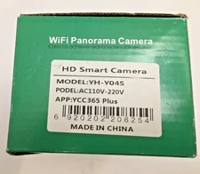 HD Smart Camera, WiFi Panorama Camera, 360° View Open Box Unused