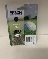 Original Epson 34 C13T34614010 T3461 Tintenpatro Schwarz WF-3720DWF WF-3725DWF