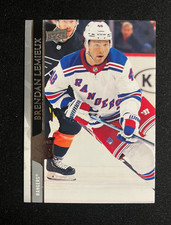 2020-21 Upper Deck Brendan LeMieux #376 New York Rangers