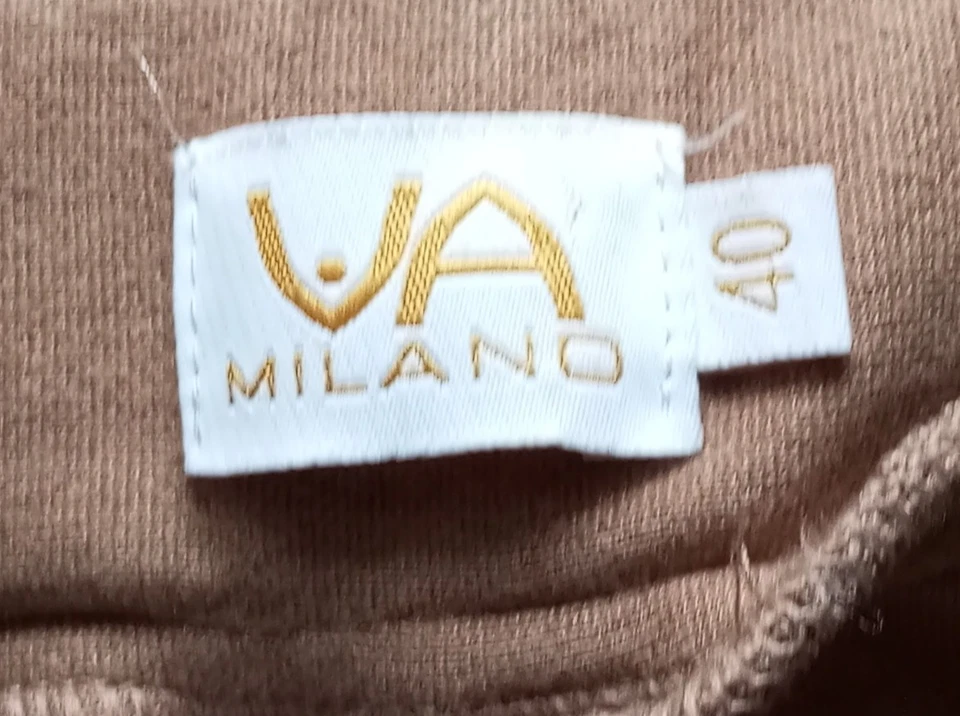 VA Milano Leggings Femme Marron Velours Casual (EU 40, INT L, W31) - Photo 3/3