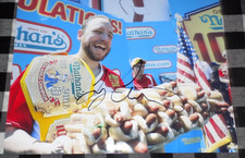 Joey Chestnut Signed 8x10 Photo world Eating Champ