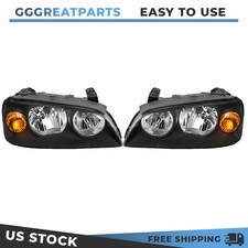 Black Housing Halogen Headlights Lhrh For Hyundai Elantra 2004-2006 Headlamp Black Housing Halogen Headlights Lhrh For Hyundai Elantra 2004-2006 Headlamp