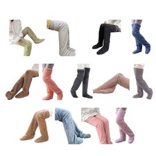 Loose Coral Fleece Knee Socks Winter Warm Girls Women Stockings Thigh High Socks