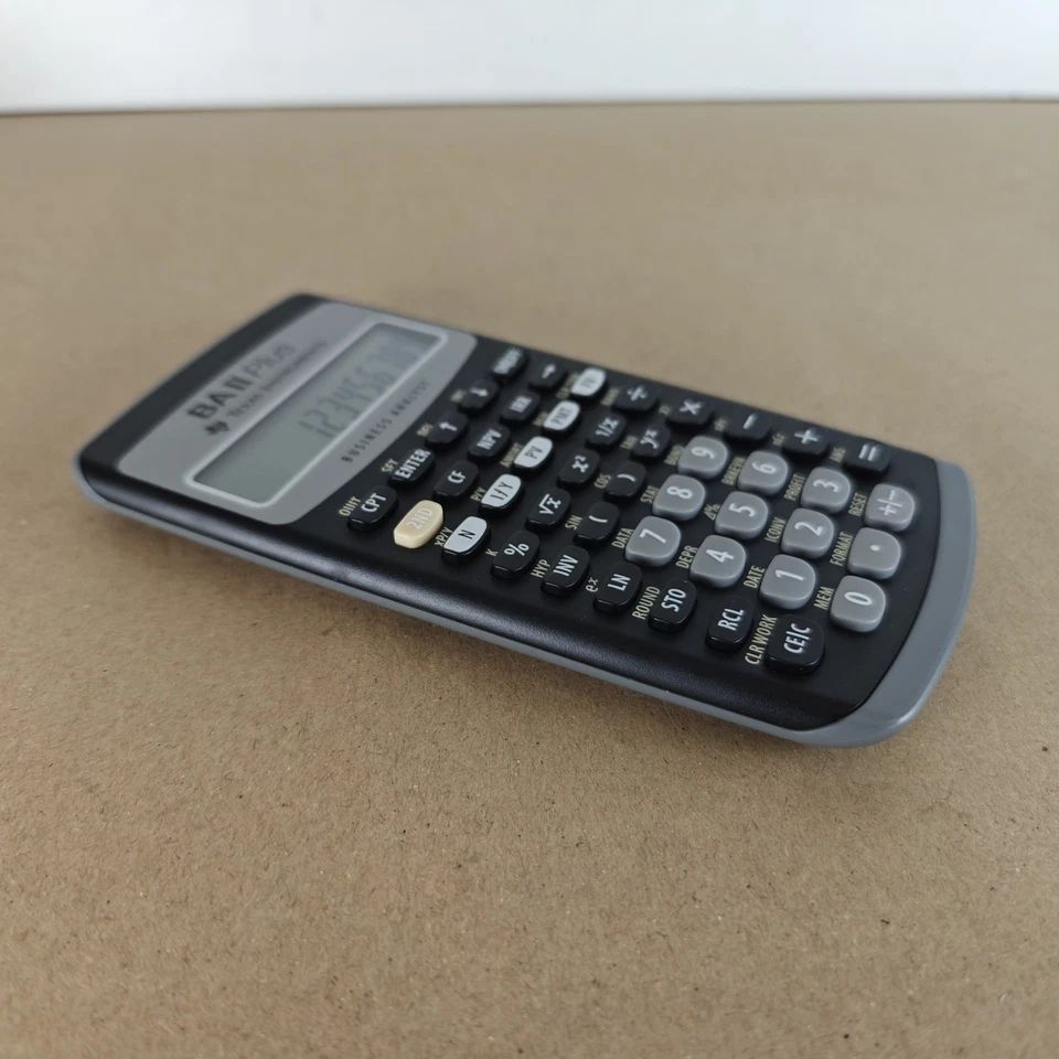 TEXAS INSTRUMENTS BA II Plus Financial Calculator Black - Image 3 of 4