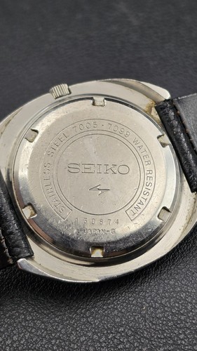 1971 Seiko 7005-7099 Automatic Watch - Complete Boxed Kit - Baby UFO - RUNS - Picture 9 of 13