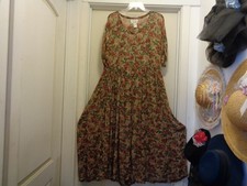 FRENCH STYLED BOHEMIAN DREAMER CREPEY SEMI PLEATED MAXI DRESS BY ERIKA M