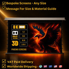101"-170" Projector Screen Ceiling Long Throw - bespoke build