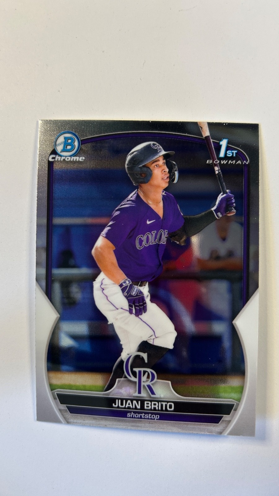 2023 Bowman Chrome Prospect Juan Brito #BCP-77 Colorado Rockies