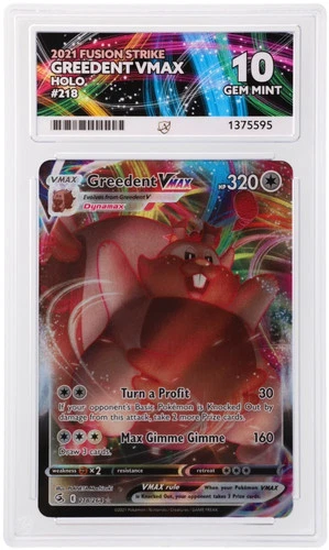 Greedent VMAX 218/264 ACE graded card