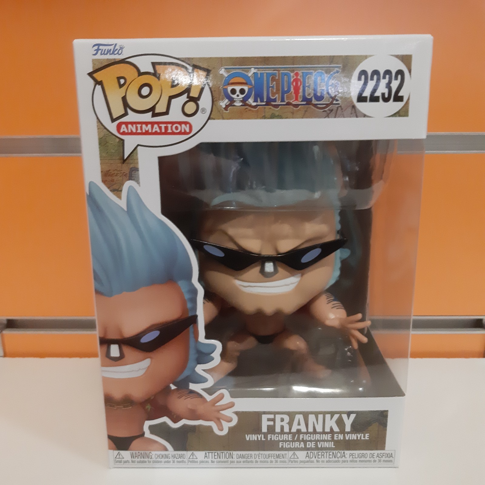 Funko Unisex Multicolore Figurina One Piece - Franky Avec Des Lunettes De Soleil - Immagine 2