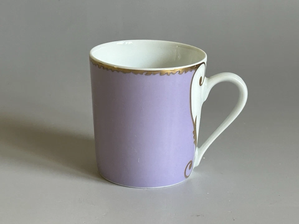 Taza y platillo Christian Lacroix Follement Demitasse lila púrpura hecho en Francia Foto 4 de 4