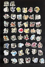Pokemon Sticker Set Used