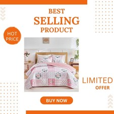 Soft n Cozy Floral Quilt Set, 3 Pieces for Queen - Machine Washable Elegance