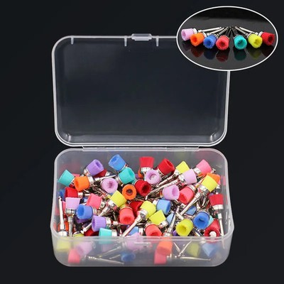 100Pcs Dental Polishing Brushes Nylon Latch Type Teeth Whitening Polishing Brush