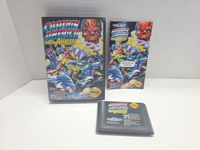 Captain America and the Avengers Sega Genesis 1992 COMPLETE WITH MANUAL!