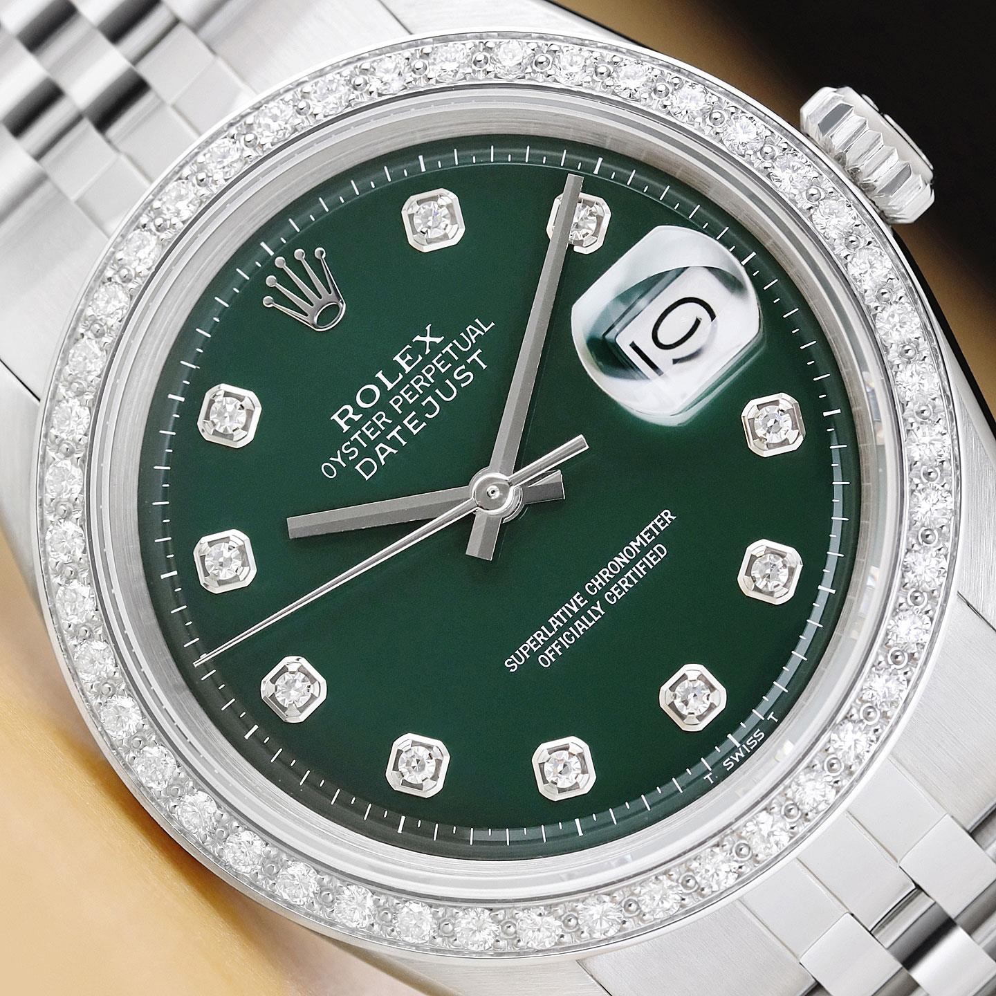 ROLEX DATEJUST 18K GOLD STEEL DIAMOND